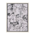 Pony Sketches I by Mercana Studio Hand-Embellished Framed Artwork Matted under Glass by Mercana at Eve Furniture