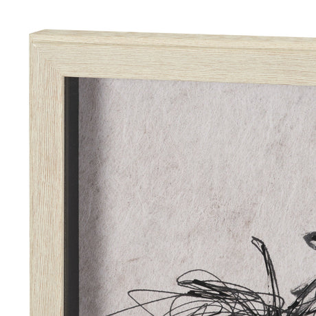 Pony Sketches II by Mercana Studio Hand-Embellished Framed Artwork Matted under Glass by Mercana at Eve Furniture