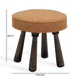 Pookie Boucle Stool by TOV Furniture at Eve Furniture