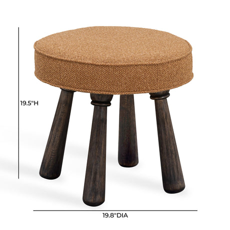 Pookie Boucle Stool by TOV Furniture at Eve Furniture