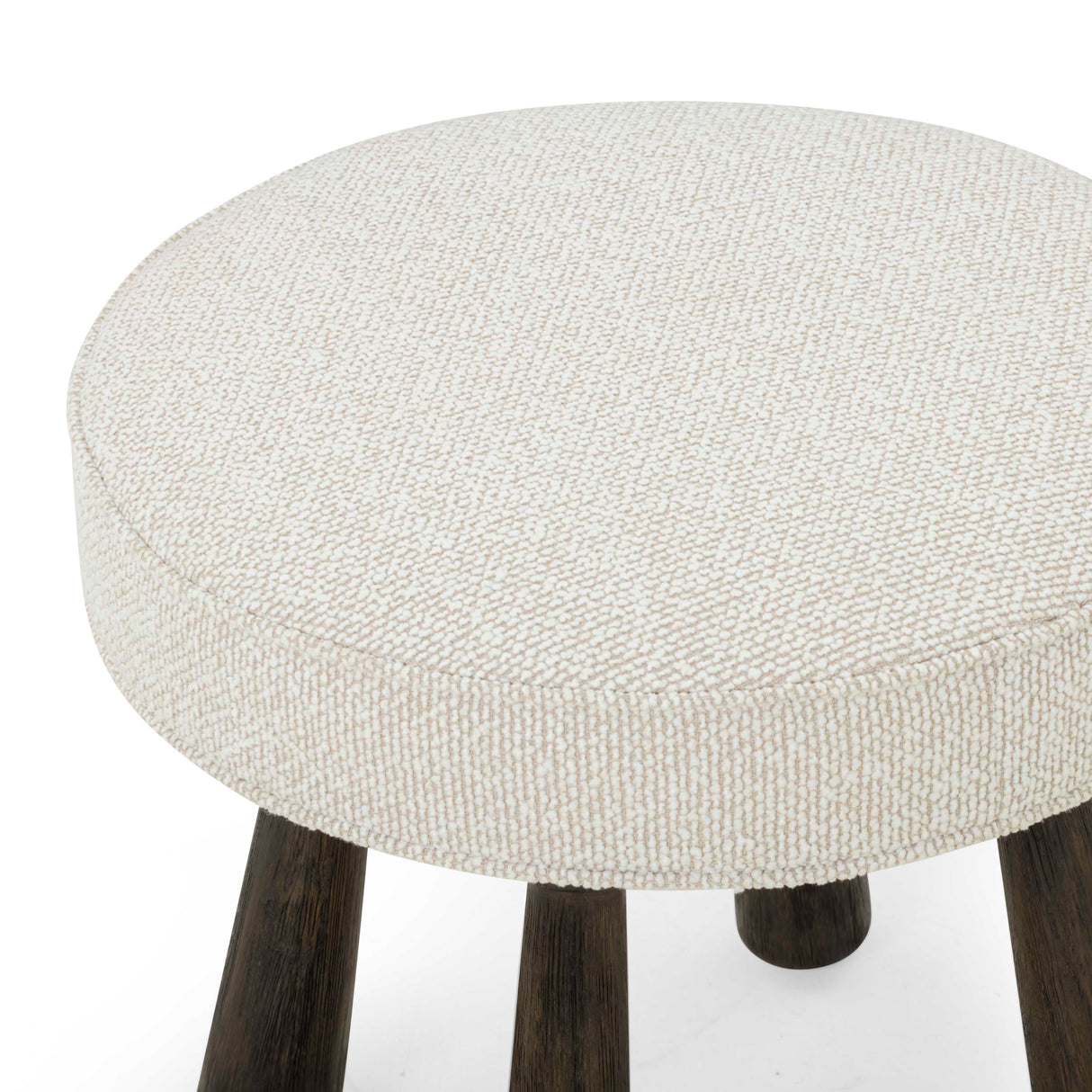 Pookie Boucle Stool by TOV Furniture at Eve Furniture