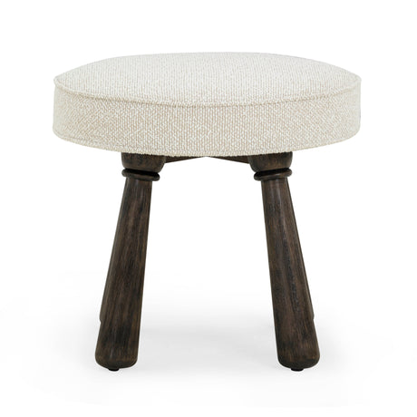 Pookie Boucle Stool by TOV Furniture at Eve Furniture