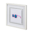 Poolside 1 by Jones a Hand Embellished Textured Framed Art Print Matted under Glass by Mercana at Eve Furniture