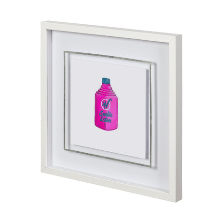 Poolside 2 by Jones a Hand Embellished Textured Framed Art Print Matted under Glass by Mercana at Eve Furniture