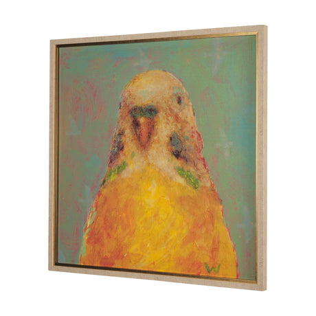 Pop Birds - Flit by Mercana Studio a Hand Embellished Textured Framed Art Print Matted under Glass by Mercana at Eve Furniture