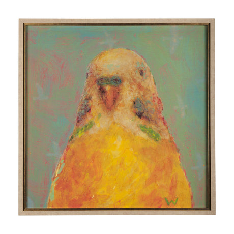 Pop Birds - Flit by Mercana Studio a Hand Embellished Textured Framed Art Print Matted under Glass by Mercana at Eve Furniture