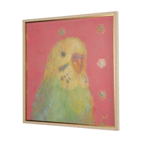 Pop Birds - Sore by Mercana Studio a Hand Embellished Textured Framed Art Print Matted under Glass by Mercana at Eve Furniture