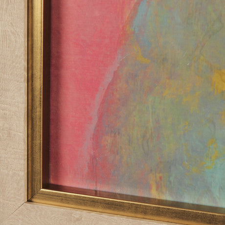 Pop Birds - Sore by Mercana Studio a Hand Embellished Textured Framed Art Print Matted under Glass by Mercana at Eve Furniture