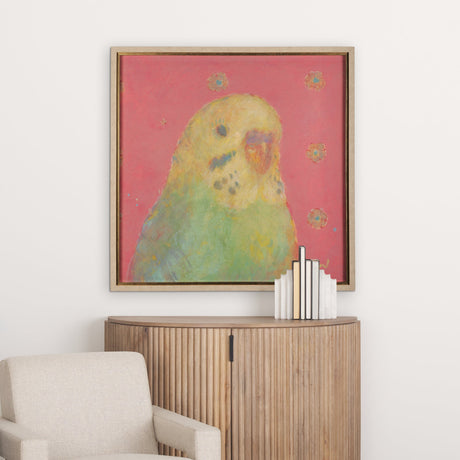 Pop Birds - Sore by Mercana Studio a Hand Embellished Textured Framed Art Print Matted under Glass by Mercana at Eve Furniture