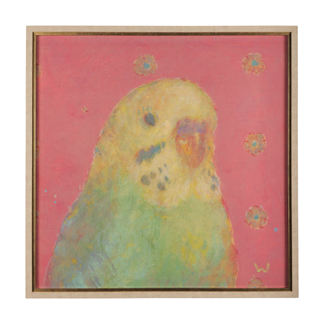 Pop Birds - Sore by Mercana Studio a Hand Embellished Textured Framed Art Print Matted under Glass by Mercana at Eve Furniture