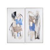 Pop Of Blue Blue/Black Canvas by Crestview at Eve Furniture