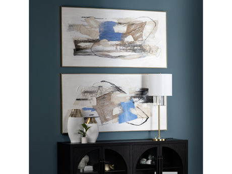 Pop Of Blue Blue/Black Canvas by Crestview at Eve Furniture