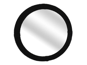 Port Black Wall Mirror by Crestview at Eve Furniture