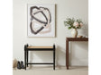 Port Royal Black/Tan Accent Bench by Crestview at Eve Furniture