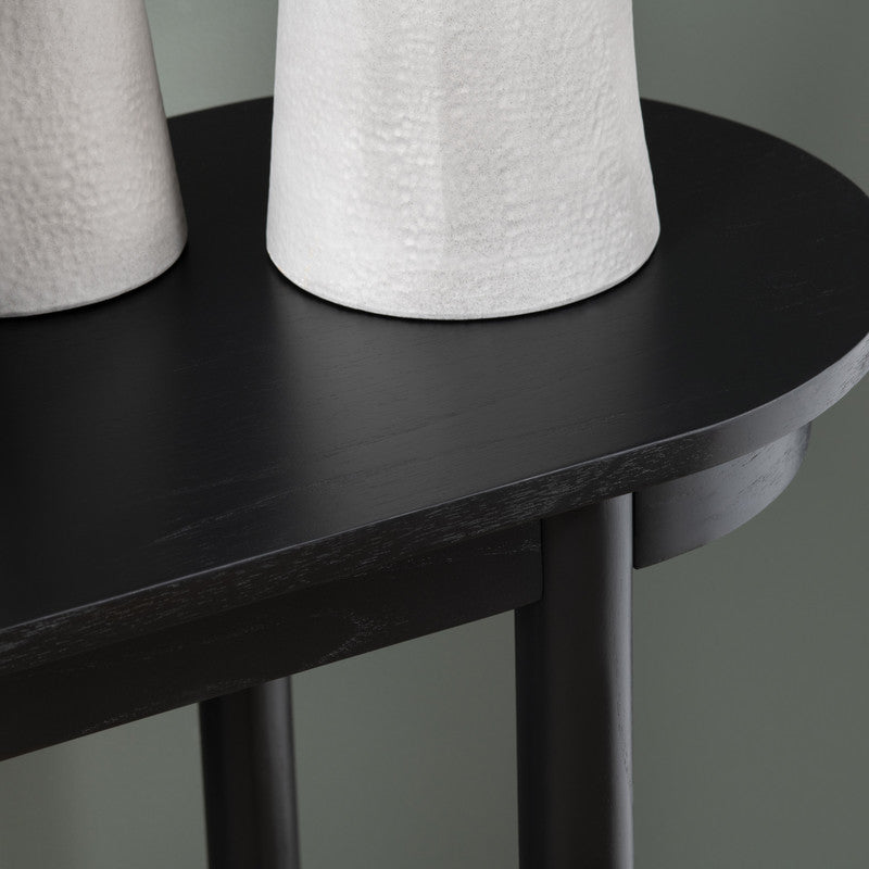Port Royal Black/Tan Console Table by Crestview at Eve Furniture