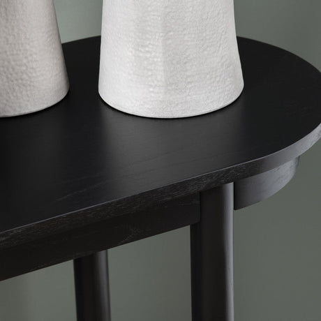 Port Royal Black/Tan Console Table by Crestview at Eve Furniture