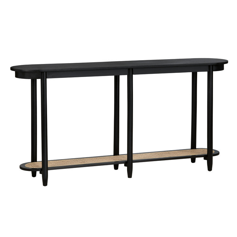 Port Royal Black/Tan Console Table by Crestview at Eve Furniture