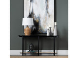 Port Royal Black/Tan Console Table by Crestview at Eve Furniture