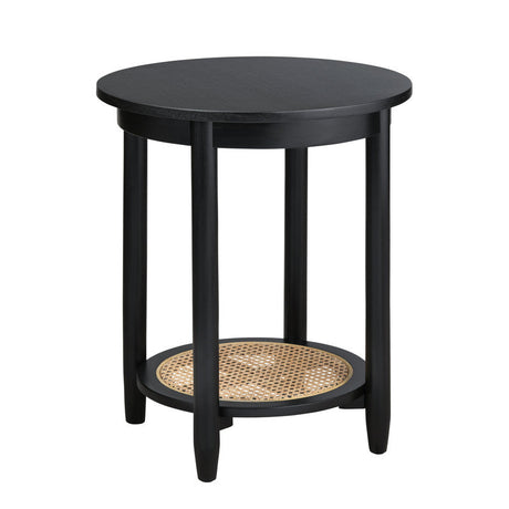 Port Royal Black/Tan End Table by Crestview at Eve Furniture