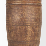 Porta Large Medium Brown Reclaimed Wooden Pot by Mercana at Eve Furniture