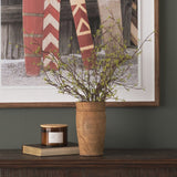 Porta Small Medium Brown Reclaimed Wooden Pot by Mercana at Eve Furniture
