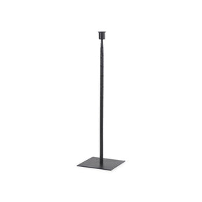 Porter 5.0L x 5.0W x 18.0H Medium Black Iron Candle Holder by Mercana at Eve Furniture