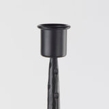 Porter 6.0L x 6.0W x 30.0H Large Black Iron Candle Holder by Mercana at Eve Furniture