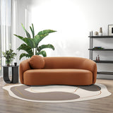 Porter Cognac PU Leather Sofa by Ashcroft Furniture at Eve Furniture
