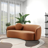 Porter Cognac PU Leather Sofa by Ashcroft Furniture at Eve Furniture