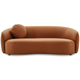 Porter Cognac PU Leather Sofa by Ashcroft Furniture at Eve Furniture