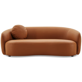 Porter Cognac PU Leather Sofa by Ashcroft Furniture at Eve Furniture