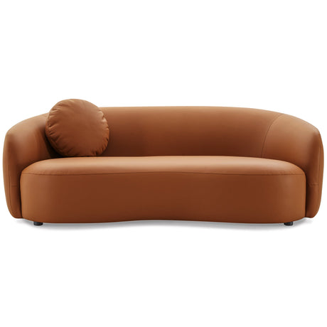 Porter Cognac PU Leather Sofa by Ashcroft Furniture at Eve Furniture