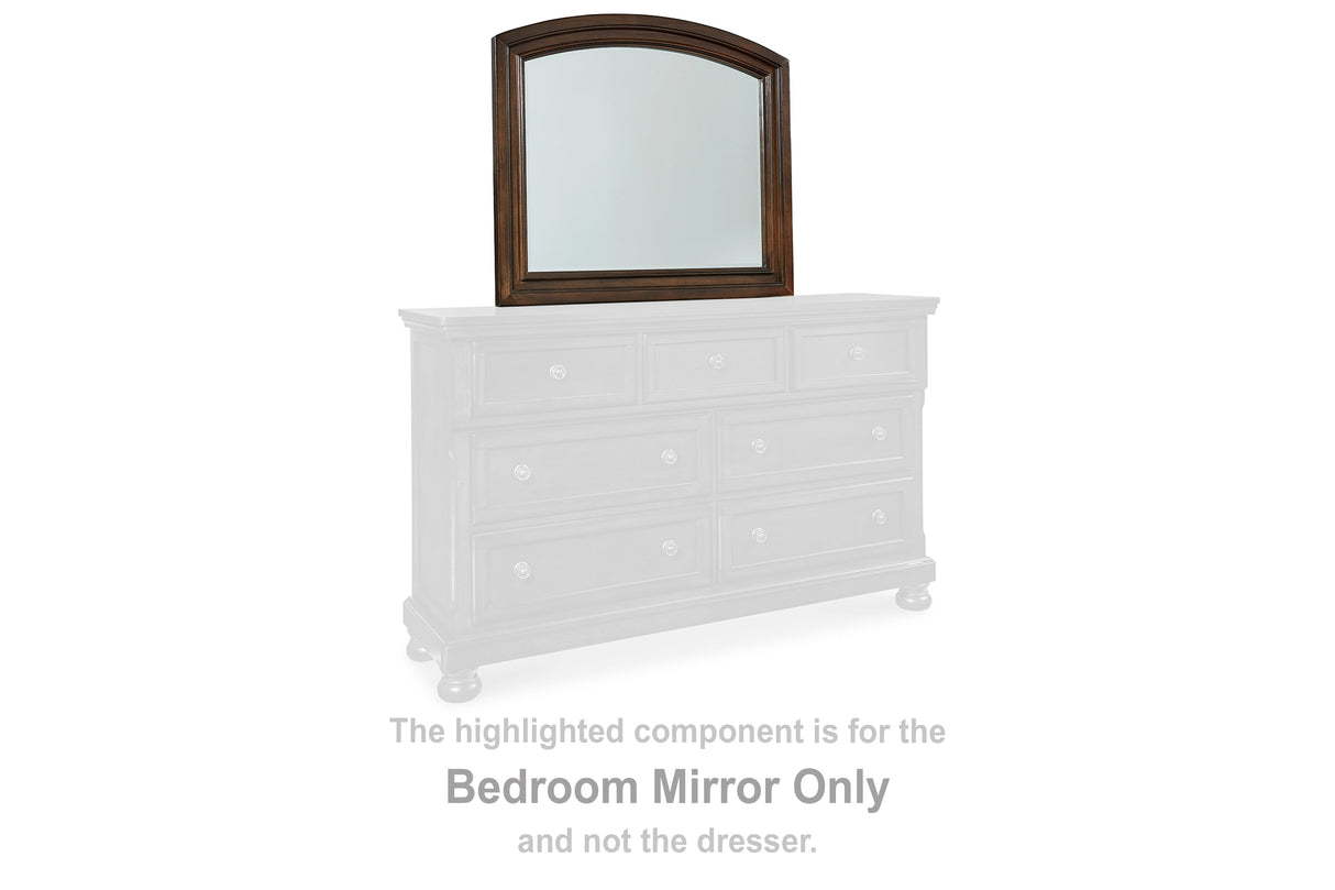 Porter Rustic Brown Bedroom Mirror (Mirror Only)