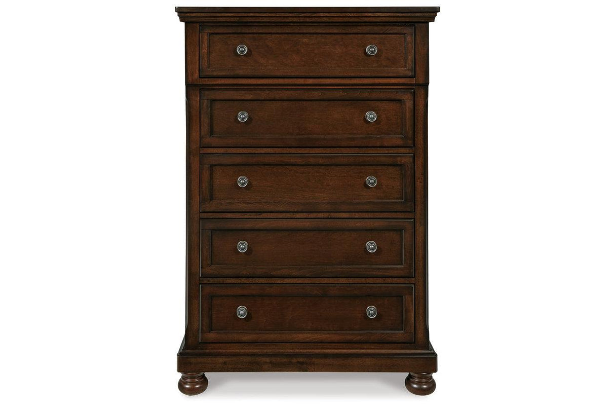 Porter Rustic Brown Chest of Drawers by Ashley at Eve Furniture