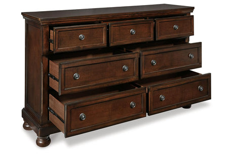 Porter Rustic Brown Dresser by Ashley at Eve Furniture