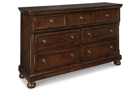 Porter Rustic Brown Dresser by Ashley at Eve Furniture