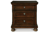 Porter Rustic Brown Nightstand by Ashley at Eve Furniture
