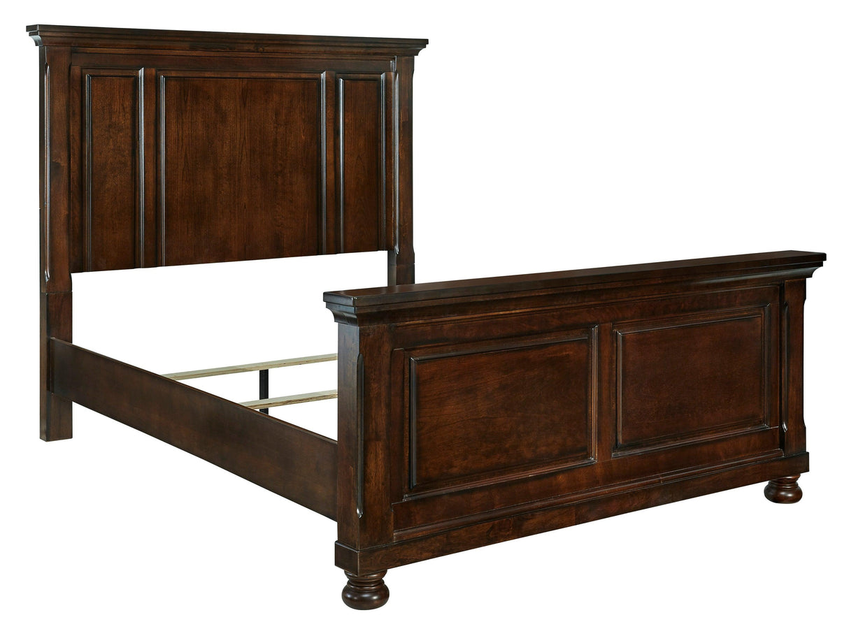 Porter Rustic Brown Panel Bedroom Set by Ashley at Eve Furniture