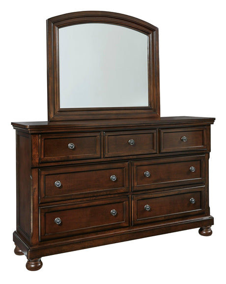 Porter Rustic Brown Panel Bedroom Set by Ashley at Eve Furniture