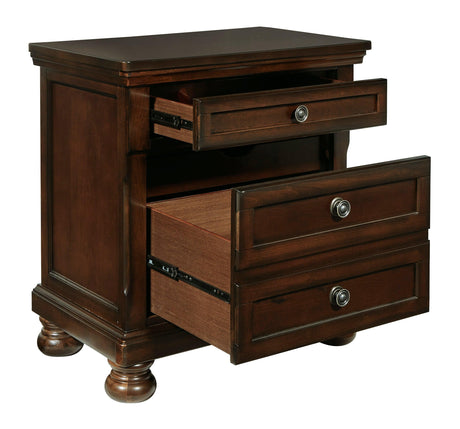 Porter Rustic Brown Panel Bedroom Set by Ashley at Eve Furniture
