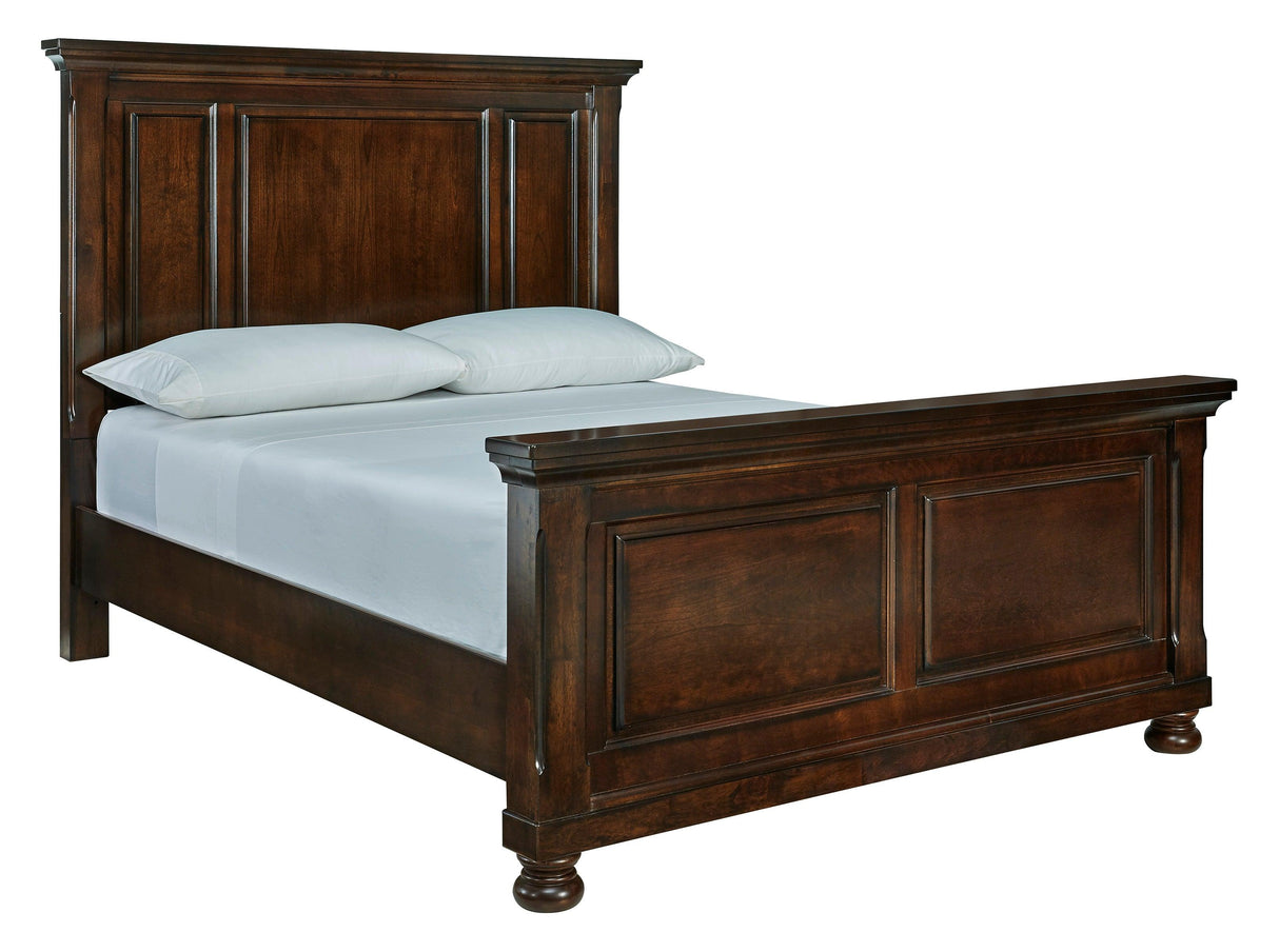 Porter Rustic Brown Panel Bedroom Set by Ashley at Eve Furniture
