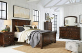 Porter Rustic Brown Panel Bedroom Set by Ashley at Eve Furniture