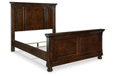 Porter Rustic Brown Queen Panel Bed by Ashley at Eve Furniture