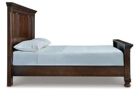 Porter Rustic Brown Queen Panel Bed by Ashley at Eve Furniture