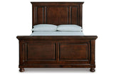 Porter Rustic Brown Queen Panel Bed by Ashley at Eve Furniture