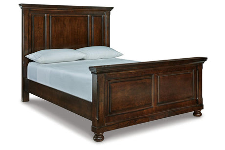 Porter Rustic Brown Queen Panel Bed by Ashley at Eve Furniture