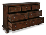 Porter Rustic Brown Storage Platform Bedroom Set with 2 Footboard Drawers by Ashley at Eve Furniture