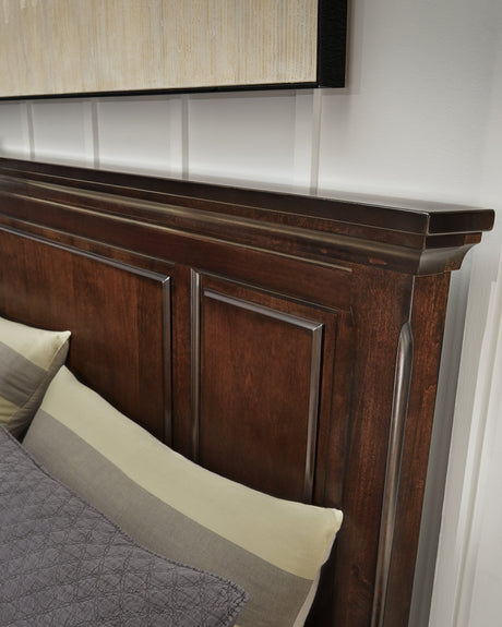 Porter Rustic Brown Storage Platform Bedroom Set with 2 Footboard Drawers by Ashley at Eve Furniture