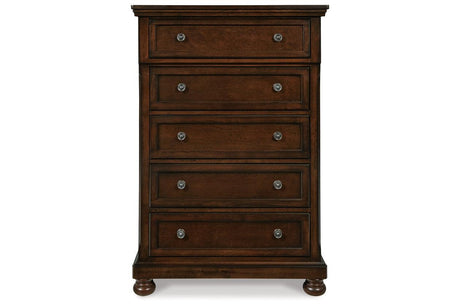 Porter Rustic Brown Chest of Drawers by Ashley at Eve Furniture
