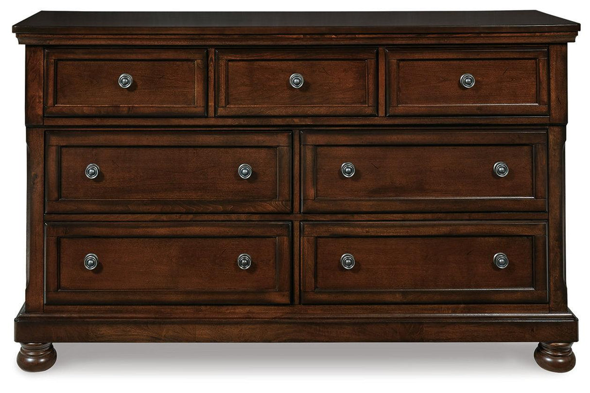 Porter Rustic Brown Dresser by Ashley at Eve Furniture